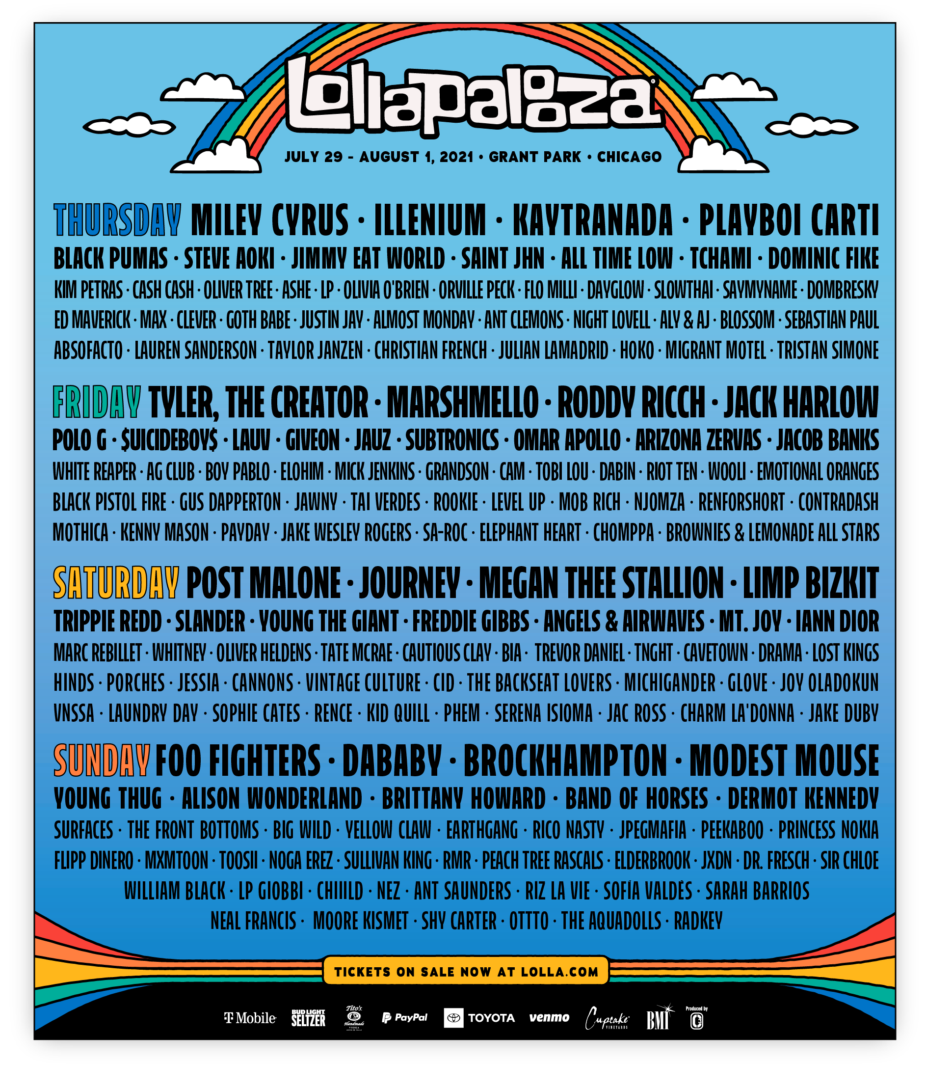 Day by Day already out : r/Lollapalooza